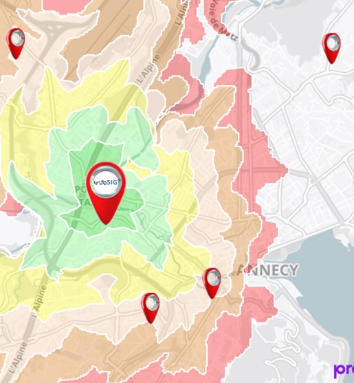 MapInfo Route Finder Isochrone InfoSIG